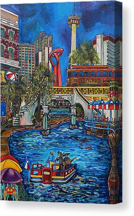 Canvas Art - Riverwalk View by Patti Schermerhorn