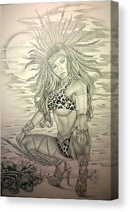 Aztec Princess Canvas Prints | Fine Art America