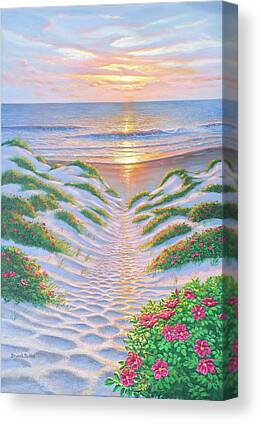 Beach Sunrise Canvas Prints | Fine Art America
