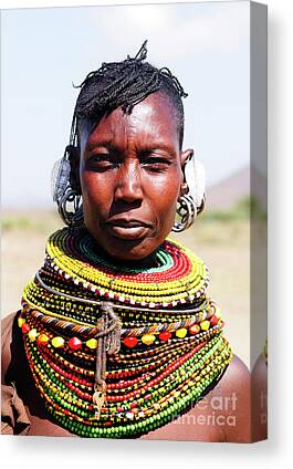 Maasai Mara Women's Tribal Jewelry Print Tote Bag