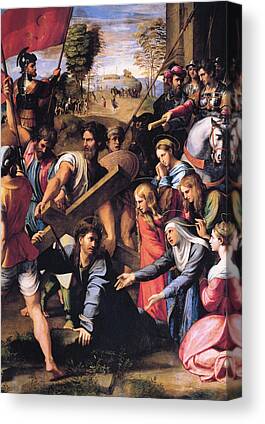 Life of JESUS CHRIST in Art Canvas Christ carrying the Cross by Raffael 