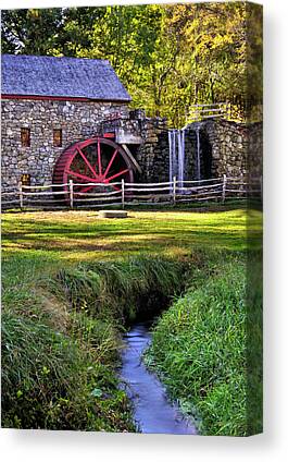 Longfellow 's Grist Mill Canvas Prints