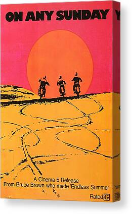 Classic Motorcycle Mixed Media Canvas Prints