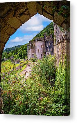 Gothic Castle Hunted House Canvas Wall Art Framed Room Print Picture S202 