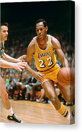 Elgin Baylor - Los Angeles Lakers Painting by Michael Pattison - Fine Art  America