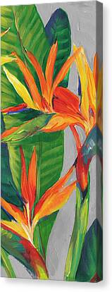 Tropical Flower Paintings Canvas Prints
