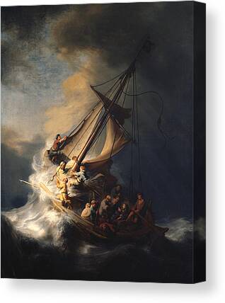 Christ In Storm Rembrandt Canvas Prints