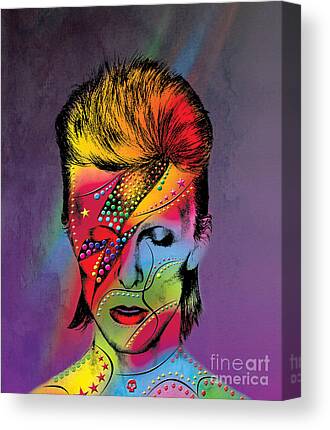 Bowie Digital Art Canvas Prints