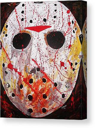 Jason Halloween Canvas 8x10 painting - Crazyheiferartwork