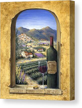 Red Wine Paintings Canvas Prints