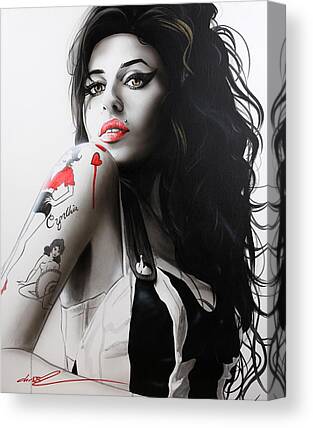 Brown Lips Canvas Prints