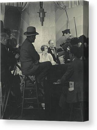 Canvas Art - Behind The Scenes Of A Cinema Workshop by Edward Steichen