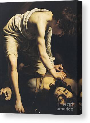 Michelangelo Merisi Called Caravaggio Madonna Rosary Canvas Art Print Poster 