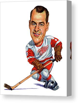 Gordie Howe Canvas Prints