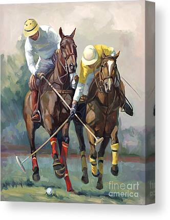 Horse Polo Canvas Prints