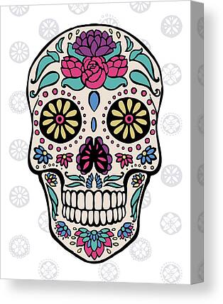 Candy Skulls Canvas Prints