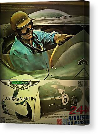 Aston Martin Dbr1 Canvas Prints