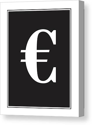 Euro Symbol Canvas Prints