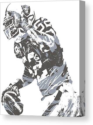 Oakland Raiders giclee print on canvas poster painting no autograph B-0269 