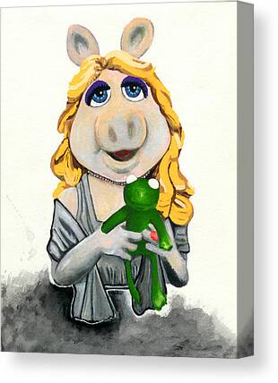 The Muppets CANVAS PRINT Wall Art Decor Giclee Miss Piggy Kids *4 Sizes* CA78