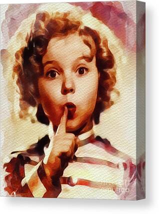Shirley Temple Paintings Canvas Prints