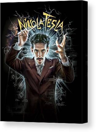 Nikola Tesla Canvas Prints