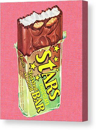 Candy Bar Drawings Canvas Prints