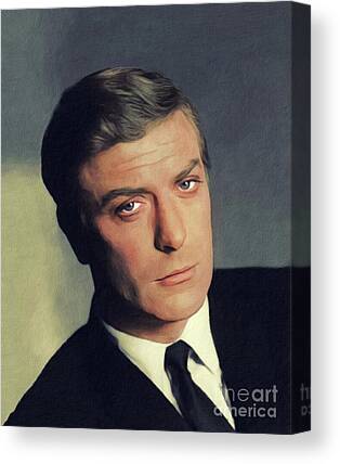 Various Sizes MICHAEL CAINE ACTOR ICON RETRO Canvas Wall Art Print 