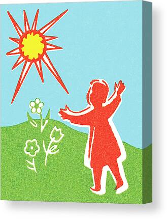 Earth Day Drawings Canvas Prints