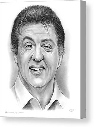 Stallone Drawings Canvas Prints