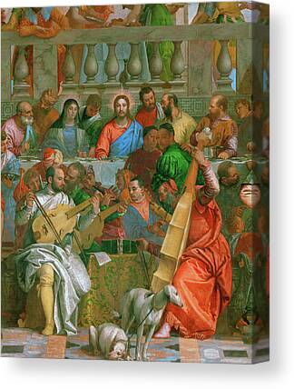 Wedding Feast at Cana 1562 Art Canvas/Poster Print A3/A2/A1 Veronese 