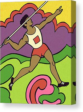 JAVELIN THROWER or DISCUS Track and Field Olympics Athlete Vinyl Sticker Decal 