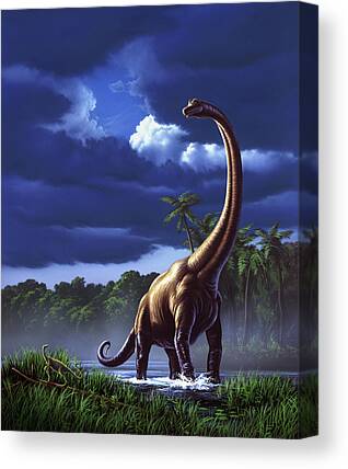 Dinosaur World Wall Art & Canvas Prints | Fine Art America