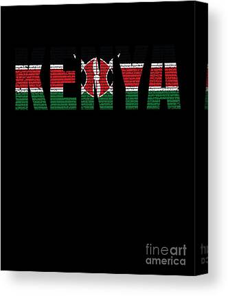 Keychain Gift Flag Retro Artistic Kenyan Expat Country Kenya 