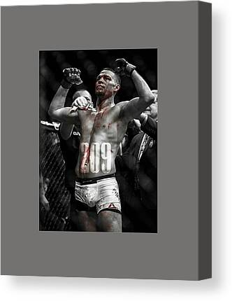 MMA Nate Diaz  Sports BOX FRAMED CANVAS ART Picture HDR 280gsm 
