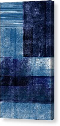 Blue Blocks Canvas Prints