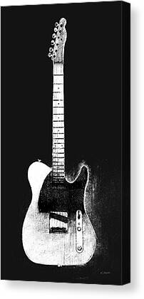 Guitar Player Guitar Close-up Black White 3.2 A Wall Art Canvas Picture Print