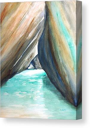 The Blue Grotto Canvas Prints