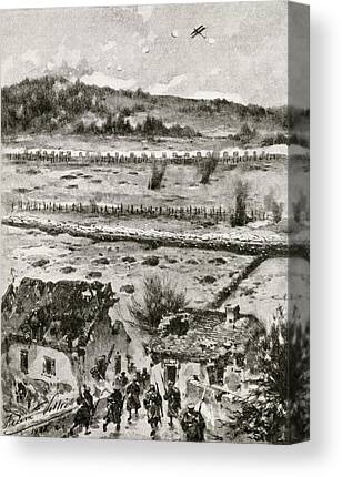 Second Battle of Ypres Wall Art  Printed Canvas Picture A1.30"x20" 30mm Deep WWI 