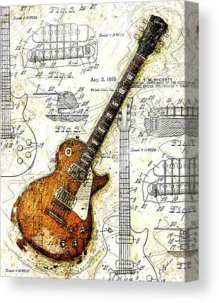 The Les Paul Guitar Canvas Prints