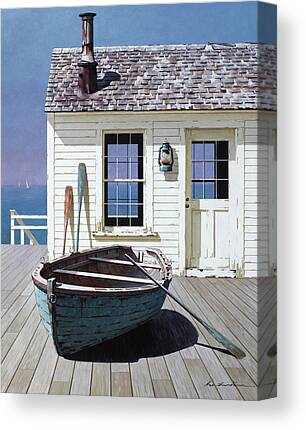 On Deck Paintings Canvas Prints