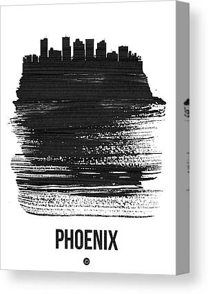 Phoenix Cityscape Mixed Media Canvas Prints