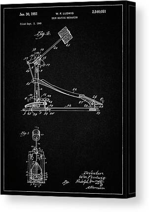 Music Gift Music Store Wall Art Music Room Wall Decor Ludwig Bass Drum Beater Patent Art Print Vintage 1914 Poster Art