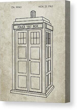 Dr Poster Who Tardis Blueprint Great Art Choose Unframed Poster or Canvas 