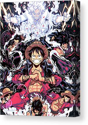 Anime One Piece Monkey D. Luffy 35 5 Piece Canvas Art Wall Decor - Canvas  Prints Artwork Large