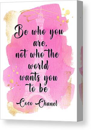 Chanel Quotes Canvas Prints & Wall Art for Sale - Fine Art America