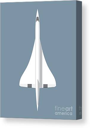 Concorde Digital Art Canvas Prints