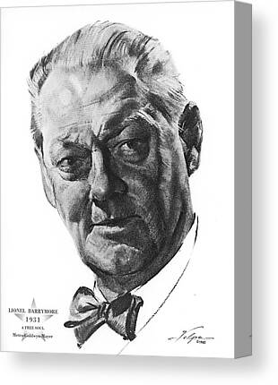 Canvas Art - Lionel Barrymore by Volpe by Stars on Art