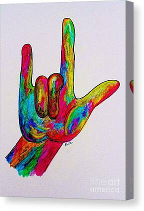 Sign Language Canvas Prints