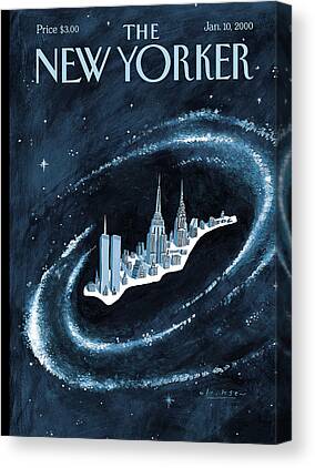 New Yorker Magazine Covers Stars Canvas Prints